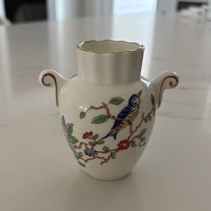 Aynsley Pembroke Bone China Vase with Floral Design